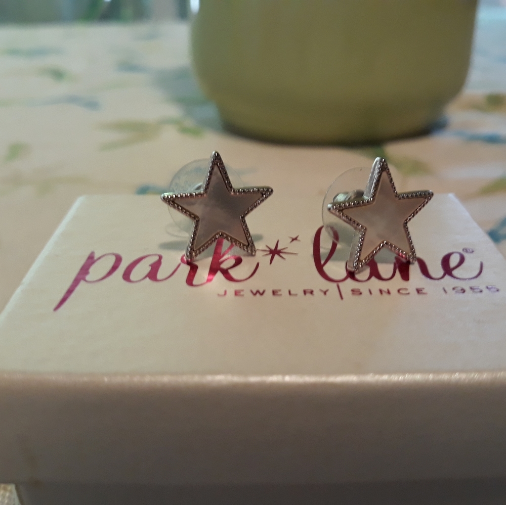 Park Lane star mother of pearl earrings